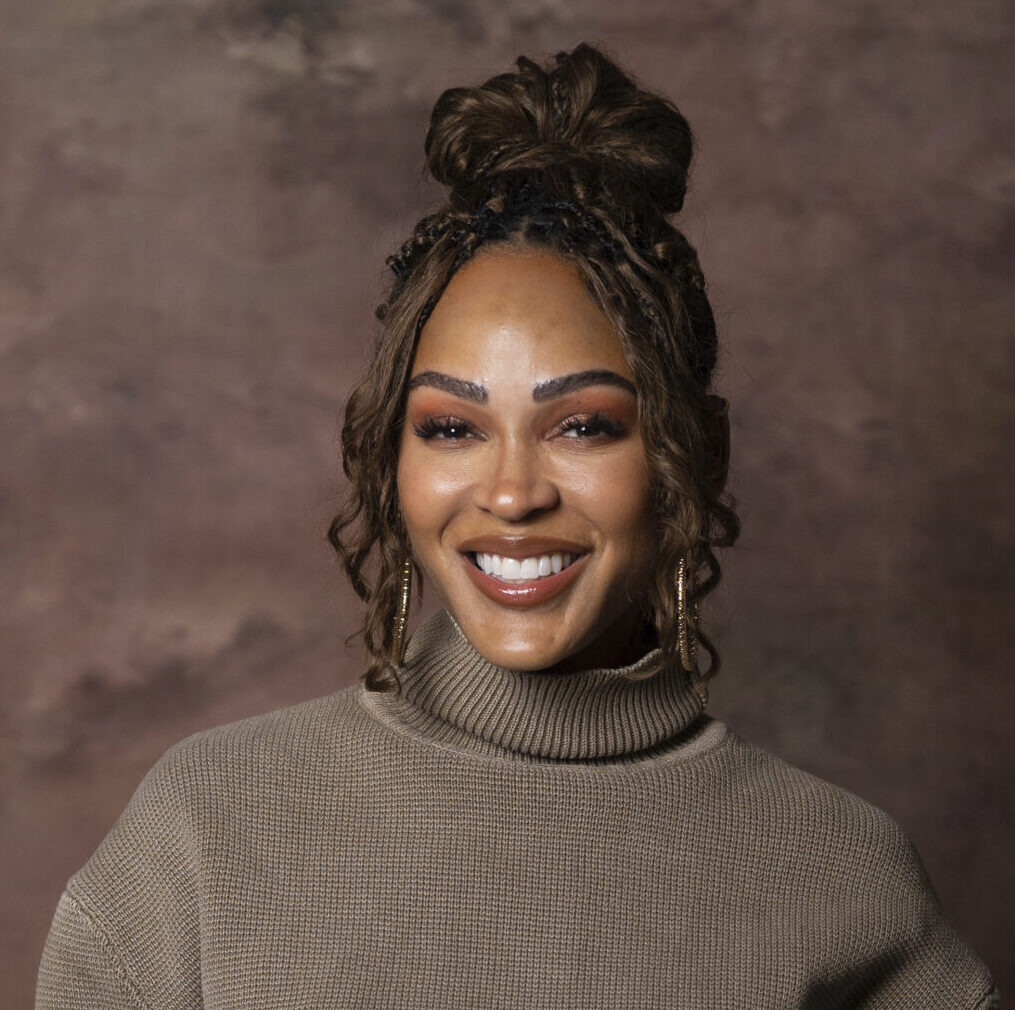 Meagan Good poses for a portrait on Thursday, Jan. 16, 2025, in New York. (AP Photo/Gary Gerard Hamilton)